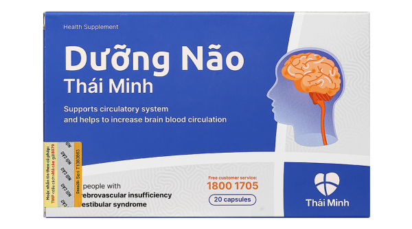 Dưỡng Não Thái Minh hỗ trợ hoạt huyết, giúp lưu thông máu não hộp 20 viên
