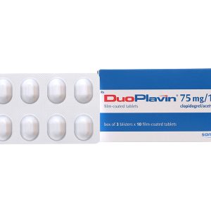 DuoPlavin 75mg/100mg phòng và trị huyết khối (3 vỉ x 10 viên)