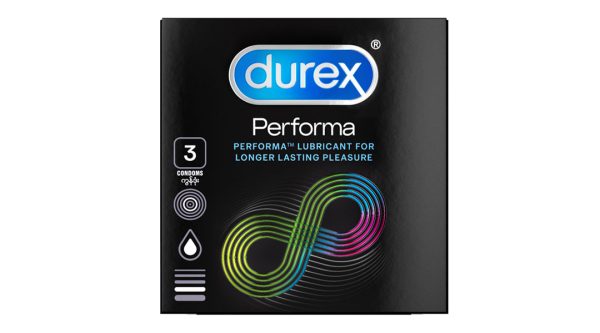 Bao cao su Durex Performa kéo dài thời gian hưng phấn 52mm hộp 3 cái