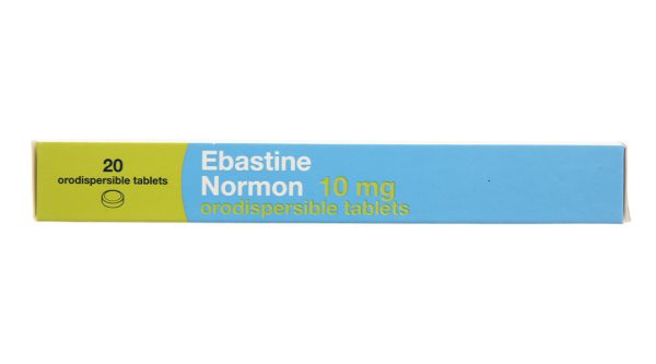 Ebastine Normon 10mg Orodispersible tablets trị viêm mũi, mày đay (2 vỉ x 10 viên)