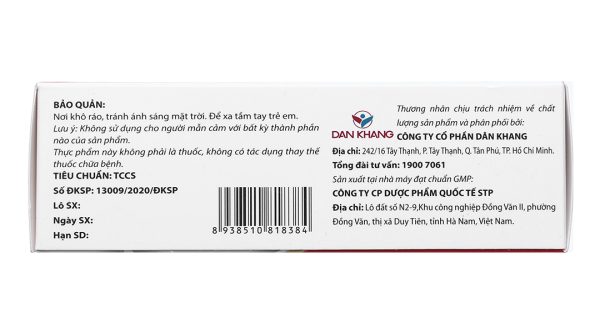 EDK500 hạn chế lão hóa, làm đẹp da hộp 30 viên
