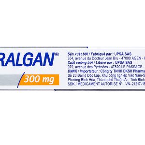 Viên đặt trực tràng Efferalgan 300mg giảm đau, hạ sốt (2 vỉ x 5 viên)
