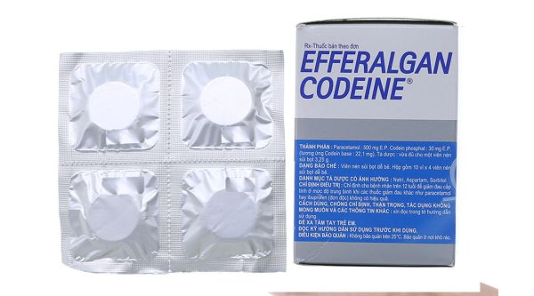 Viên sủi Efferalgan Codeine giảm đau, hạ sốt (10 vỉ x 4 viên)