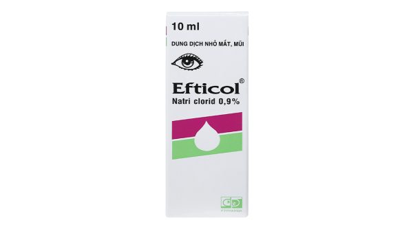 Dung dịch nhỏ mắt, mũi Efticol 0.9% vệ sinh mắt, mũi chai 10ml