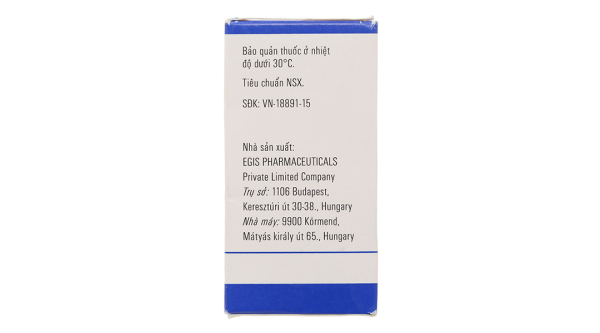 Egilok 50mg trị tăng huyết áp, đau thắt ngực chai 60 viên