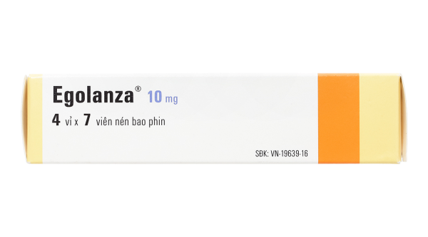 Egolanza 10mg trị tâm thần phân liệt, rối loạn lưỡng cực (4 vỉ x 7 viên)