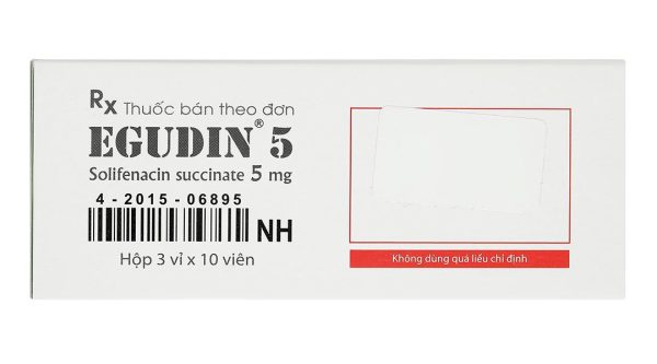 Egudin 5 điều trị triệu chứng tiểu không tự chủ (3 vỉ x 10 viên)