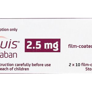 Eliquis 2.5mg phòng ngừa đột quỵ, tắc tĩnh mạch phổi (2 vỉ x 10 viên)