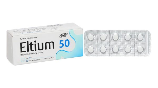 Eltium 50 trị triệu chứng viêm dạ dày mãn tính (5 vỉ x 10 viên)