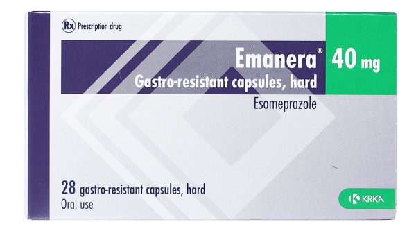 Emanera 40mg trị viêm loét thực quản do trào ngược (4 vỉ x 7 viên)