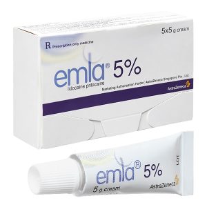 Kem bôi Emla 5% gây tê bề mặt da (5 tuýp x 5g)
