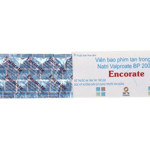 Encorate 200mg trị động kinh, rối loạn lưỡng cực (10 vỉ x 10 viên)
