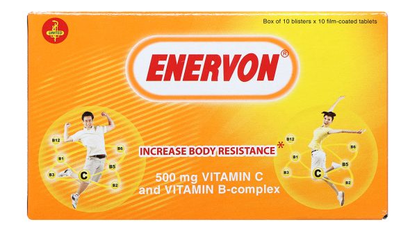 Enervon bổ sung vitamin nhóm B và vitamin C (10 vỉ x 10 viên)