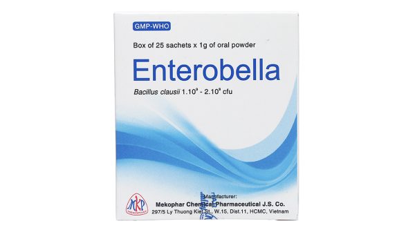 Bột men vi sinh Enterobella trị và phòng rối loạn vi sinh đường ruột (25 gói x 1g)