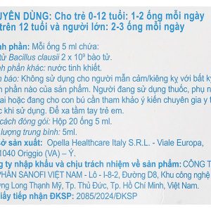 Men vi sinh Enterogermina Gut Defense tăng cường tiêu hóa hộp 20 ống x 5ml