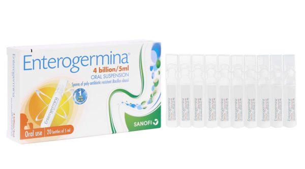 Hỗn dịch uống Enterogermina 4 tỷ/5ml trị, phòng ngừa rối loạn tiêu hóa (20 ống x 5ml)