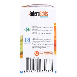 EnteroGolds trị và phòng ngừa rối loạn vi sinh đường ruột lọ 60 viên