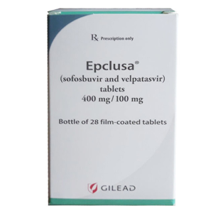 Epclusa 400mg/100mg hỗ trợ trị viêm gan C mạn tính lọ 28 viên