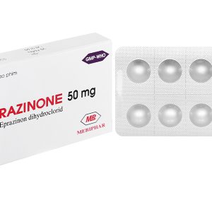 Eprazinone Mebiphar 50mg trị viêm phế quản, suy hô hấp, viêm mũi (3 vỉ x 10 viên)