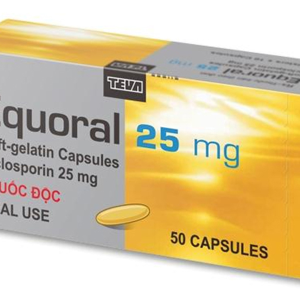 Equoral 25 mg dự phòng thải ghép sau ghép tạng (5 vỉ x 10 viên)