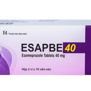 Esapbe 40 trị trào ngược dạ dày thực quản (3 vỉ x 10 viên)