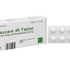 Esomaxcare 40 Tablet trị trào ngược dạ dày, thực quản (3 vỉ x 10 viên)