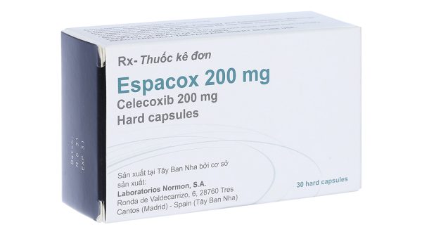 Espacox 200mg giảm đau, kháng viêm xương khớp (3 vỉ x 10 viên)