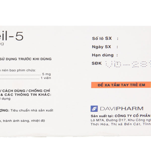 Esseil-5 trị tăng huyết áp (10 vỉ x 10 viên)