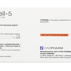 Esseil-5 trị tăng huyết áp (10 vỉ x 10 viên)