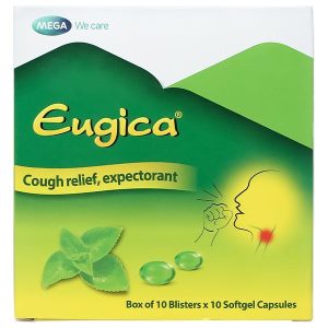 Eugica trị ho, đau họng, sổ mũi, cảm cúm, long đàm (10 vỉ x 10 viên)