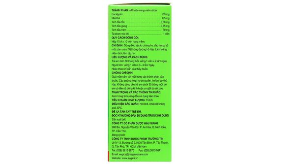 Eugica Fort điều trị các chứng ho, đau họng, sổ mũi (10 vỉ x 10 viên)