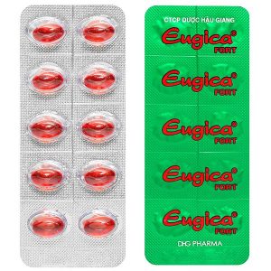 Eugica Fort điều trị các chứng ho, đau họng, sổ mũi (10 vỉ x 10 viên)