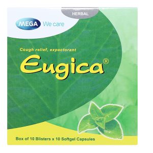 Eugica trị ho, đau họng, sổ mũi, cảm cúm, long đàm (10 vỉ x 10 viên)