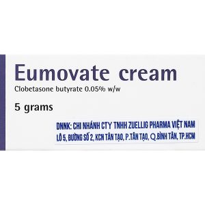 Kem bôi Eumovate Cream 0.05% trị viêm da tuýp 5g
