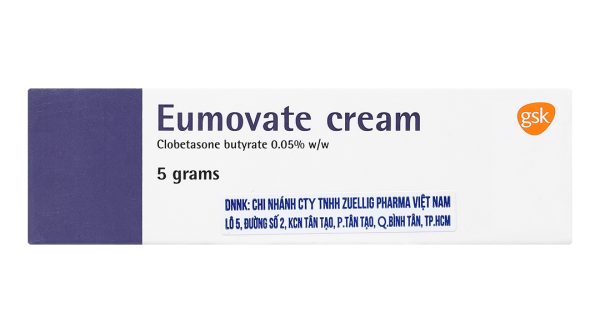 Kem bôi Eumovate Cream 0.05% trị viêm da tuýp 5g