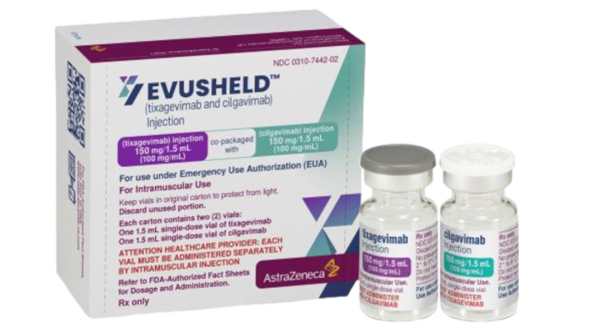 Dung dịch tiêm Evusheld 150mg/1.5ml dự phòng và điều trị Covid-19 (2 lọ x 1.5ml)