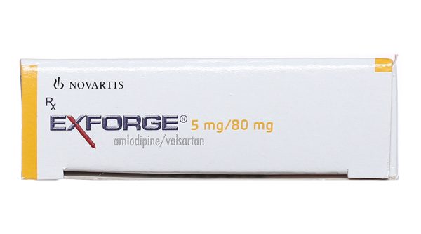 Exforge 5mg/80mg trị tăng huyết áp vô căn (2 vỉ x 14 viên)