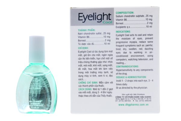 Dung dịch nhỏ mắt Eyelight Cool giữ ẩm, làm mát mắt chai 10ml
