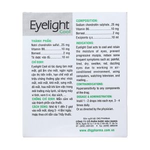 Dung dịch nhỏ mắt Eyelight Cool giữ ẩm, làm mát mắt chai 10ml