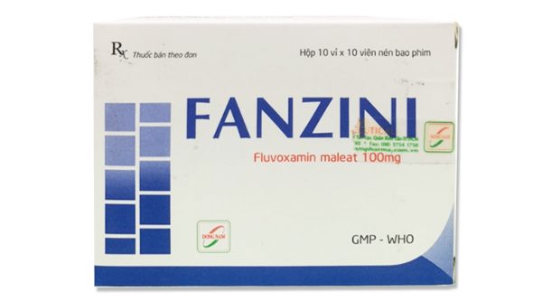 Fanzini 100mg trị cơn trầm cảm, rối loạn xung lực cưỡng bức ám ảnh (10 vỉ x 10 viên)