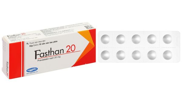 Fasthan 20mg trị rối loạn lipid máu, dự phòng biến cố tim mạch (3 vỉ x 10 viên)