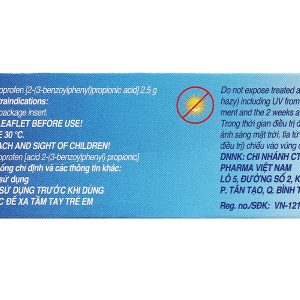 Fastum Gel 2.5% giảm đau, kháng viêm xương khớp tuýp 30g