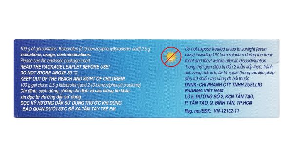 Fastum Gel 2.5% giảm đau, kháng viêm xương khớp tuýp 30g