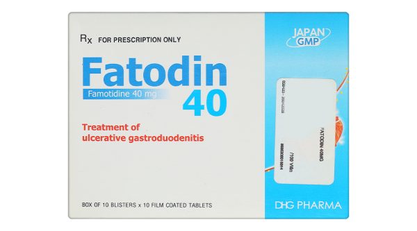 Fatodin 40 trị loét dạ dày, tá tràng (10 vỉ x 10 viên)