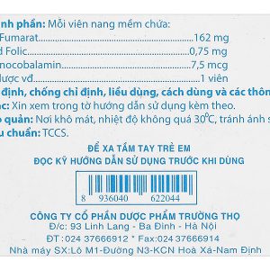 Feliccare phòng và trị thiếu máu tổng quát (10 vỉ x 10 viên)
