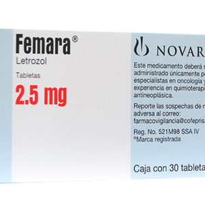 Femara 2.5mg điều trị bổ trợ ung thư vú (3 vỉ x 10 viên)