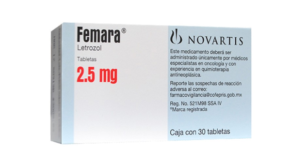 Femara 2.5mg điều trị bổ trợ ung thư vú (3 vỉ x 10 viên)