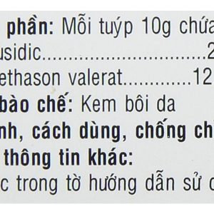 Kem bôi Fendexi Forte trị bệnh viêm da do nhiễm khuẩn tuýp 10g