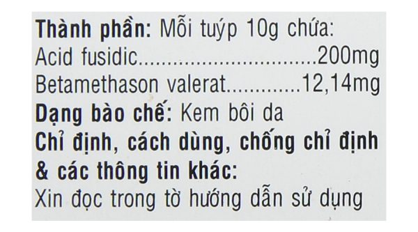 Kem bôi Fendexi Forte trị bệnh viêm da do nhiễm khuẩn tuýp 10g