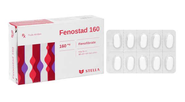 Fenostad 160 trị rối loạn mỡ máu (3 vỉ x 10 viên)